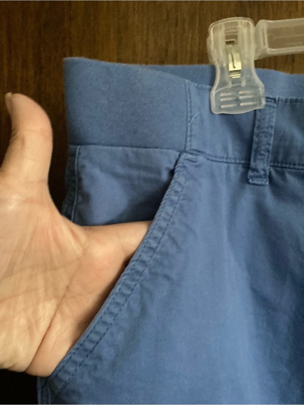 Lee Women's Light Blue Cargo Shorts - Picture 3 of 7
